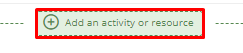 Add an activity ekranı