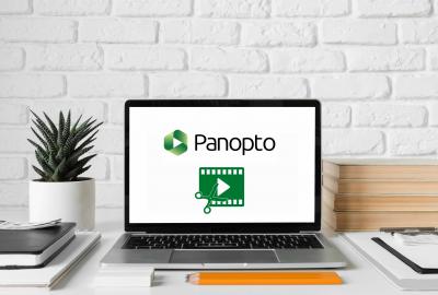How can I edit the videos I recorded about my lesson with Panopto Web application?